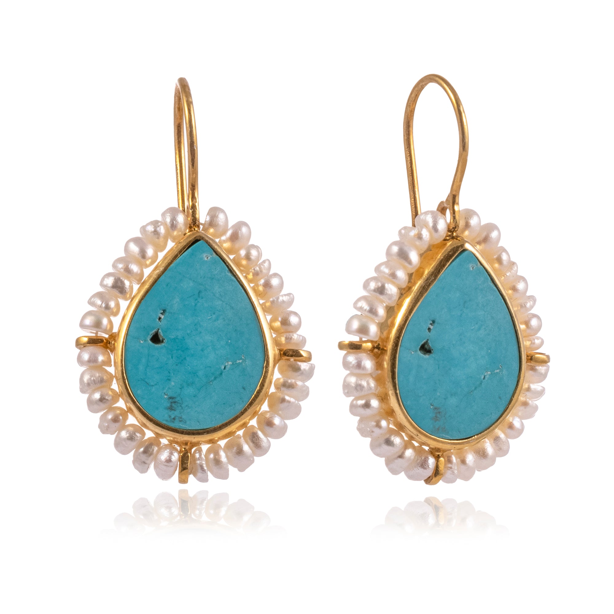 Sarah Stretton Jewellery - ANAIS EARRINGS in Turquoise