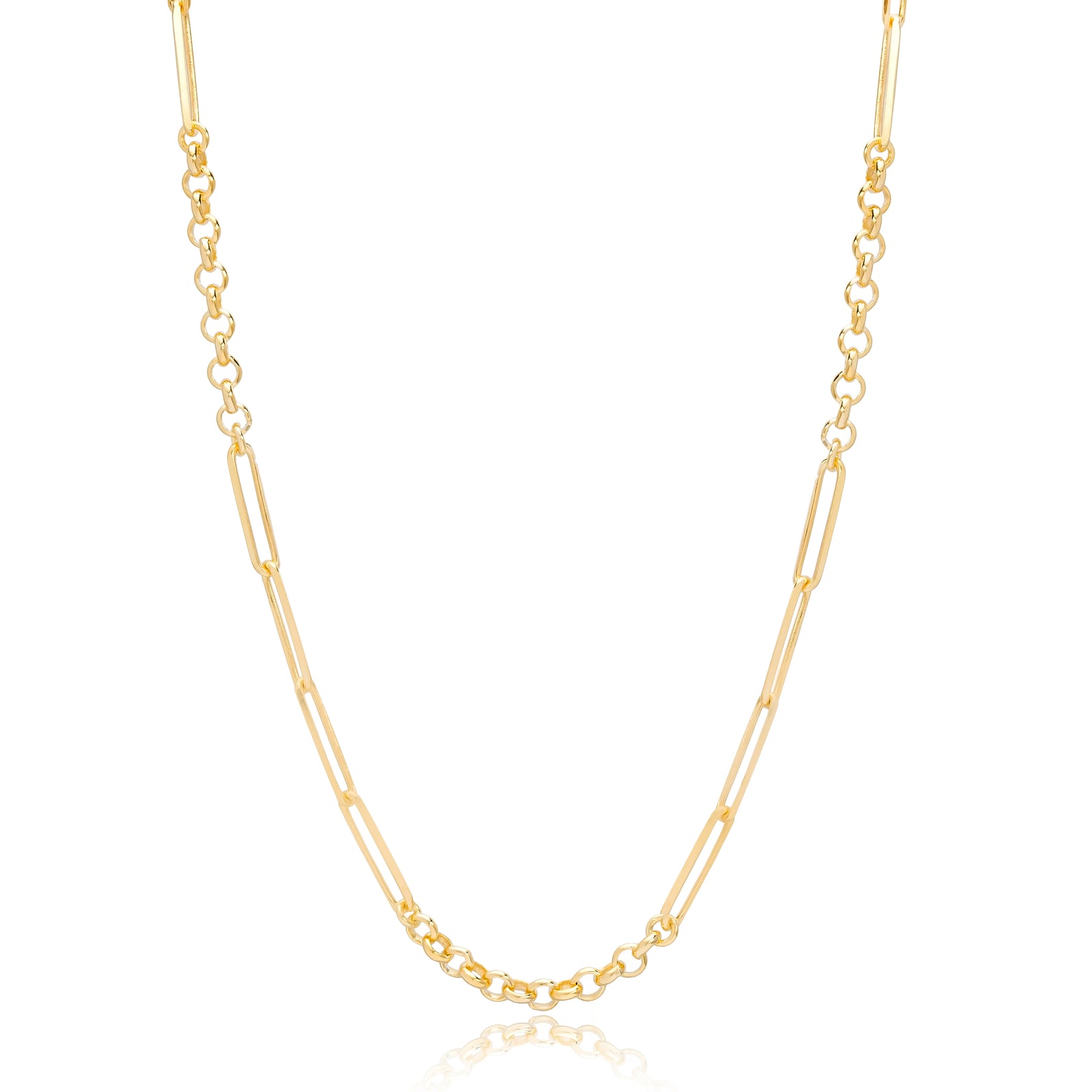 Hamilton Chain gold necklace stack