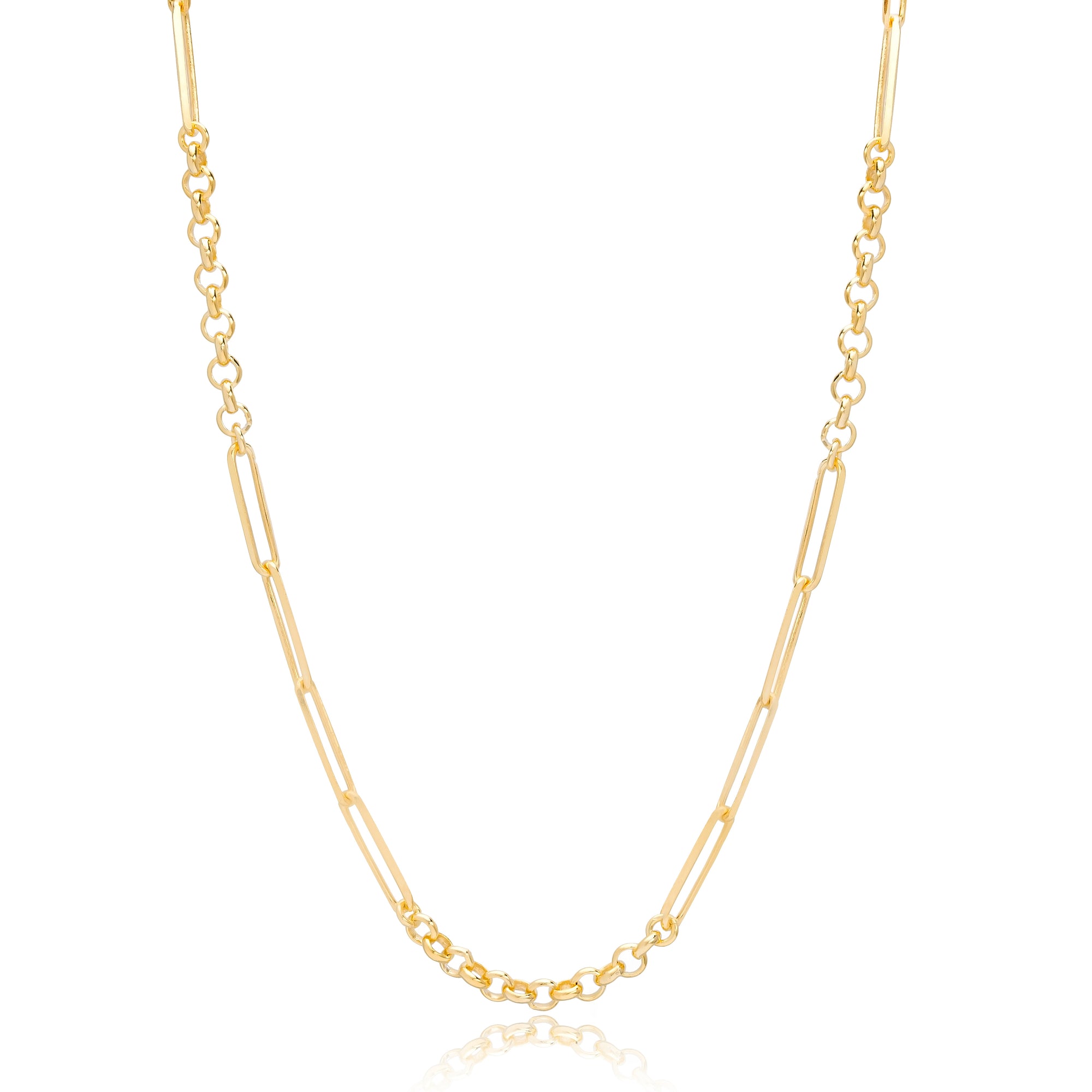 Hamilton Chain gold necklace stack