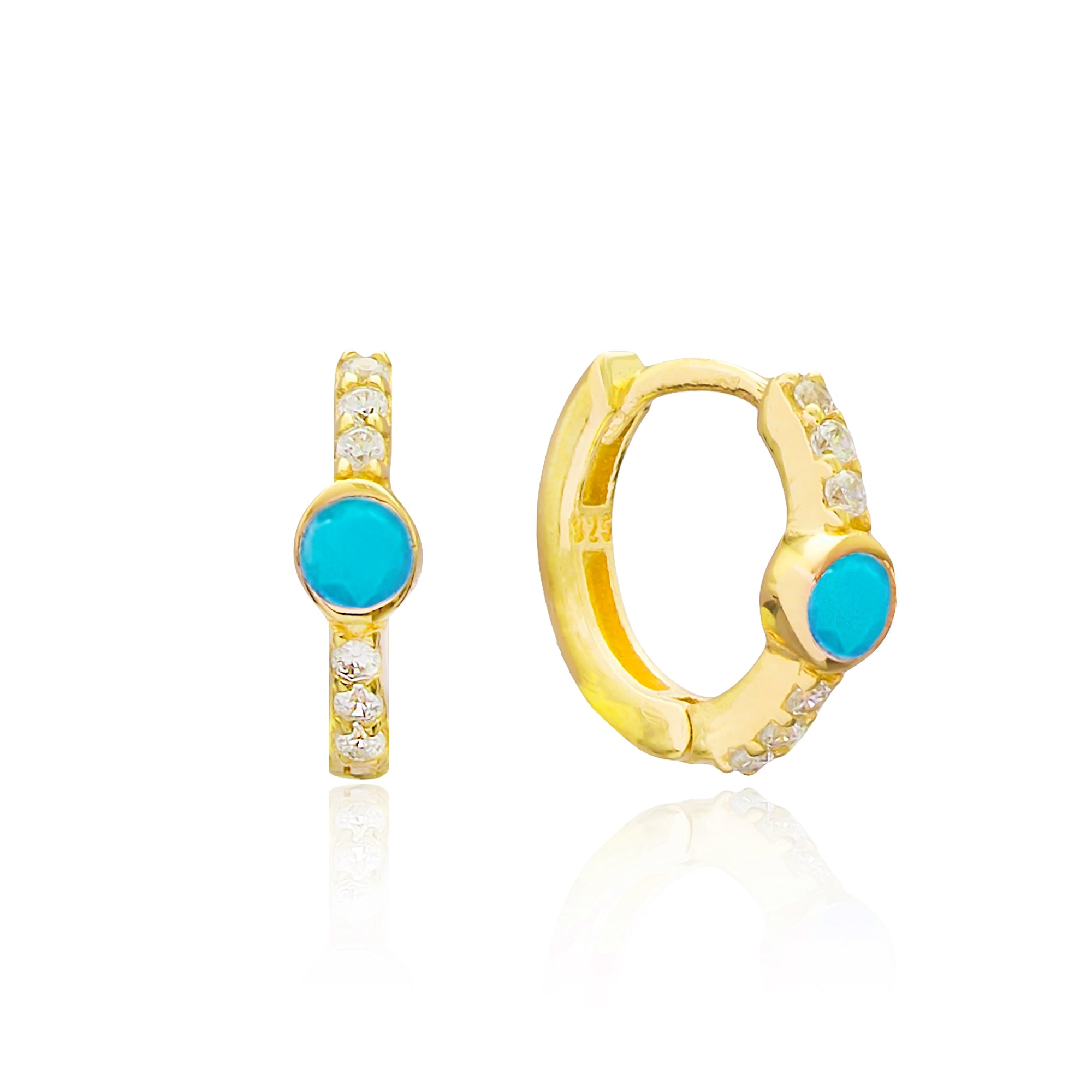 BELLA HOOP EARRINGS - Sarah Stretton Our sterling silver huge earrings exude subtle class.  With a range of stunning designs creating your curated ear is easy. Add pop of turquoise with BELLA hoops