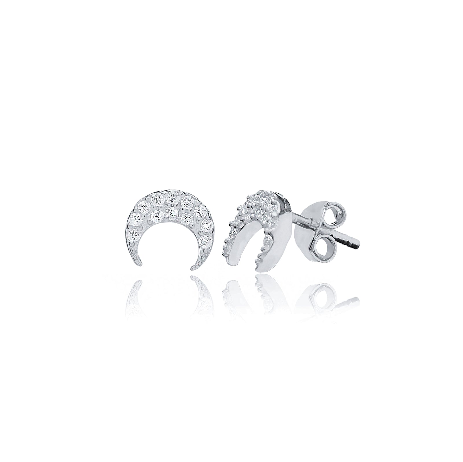 CRESCENT STUDS - SARAH STRETTON JEWELLERY