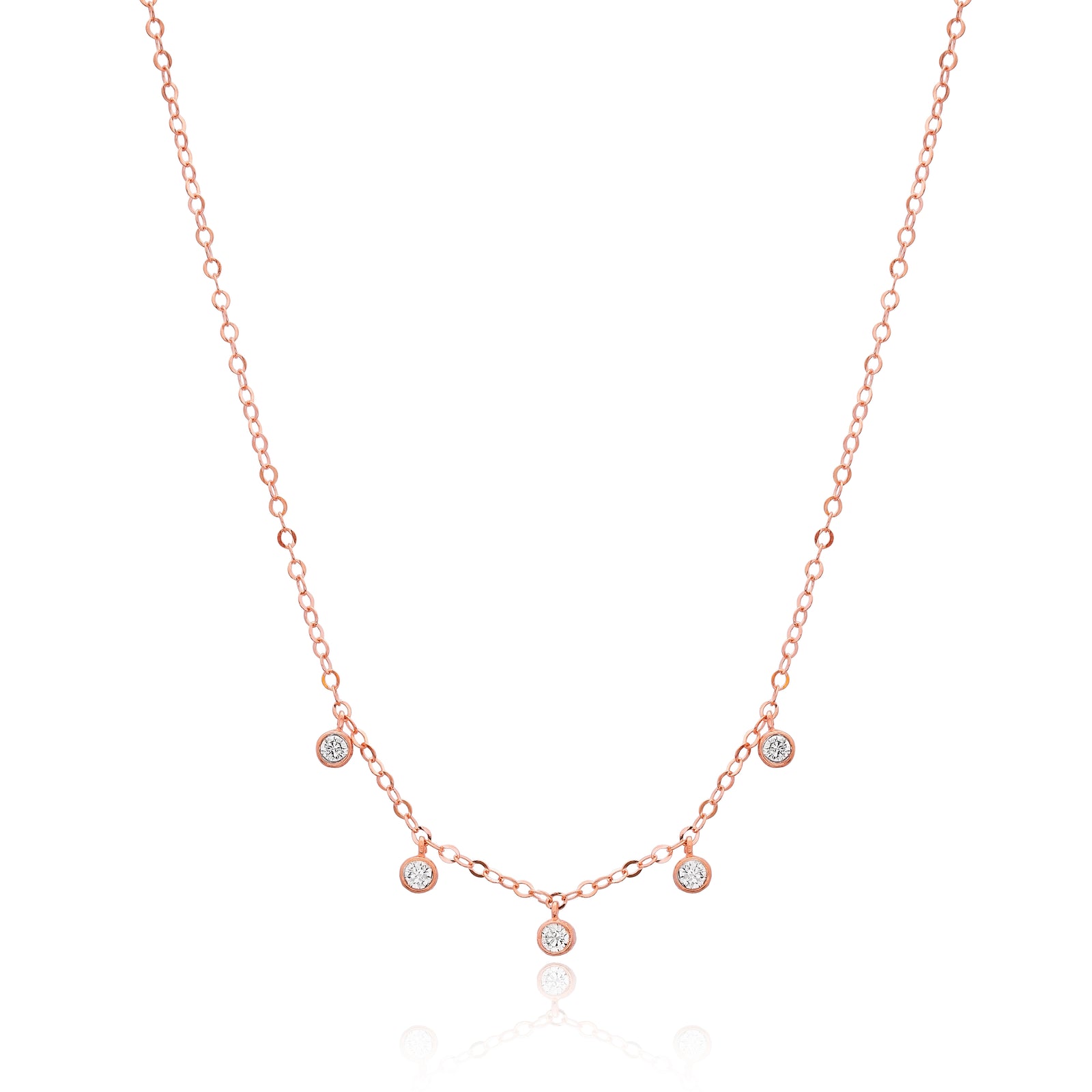 BEZEL DROP NECKLACE - Sarah Stretton