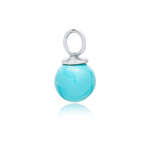 SPHERE CHARM - TURQUOISE - SARAH STRETTON JEWELLERY