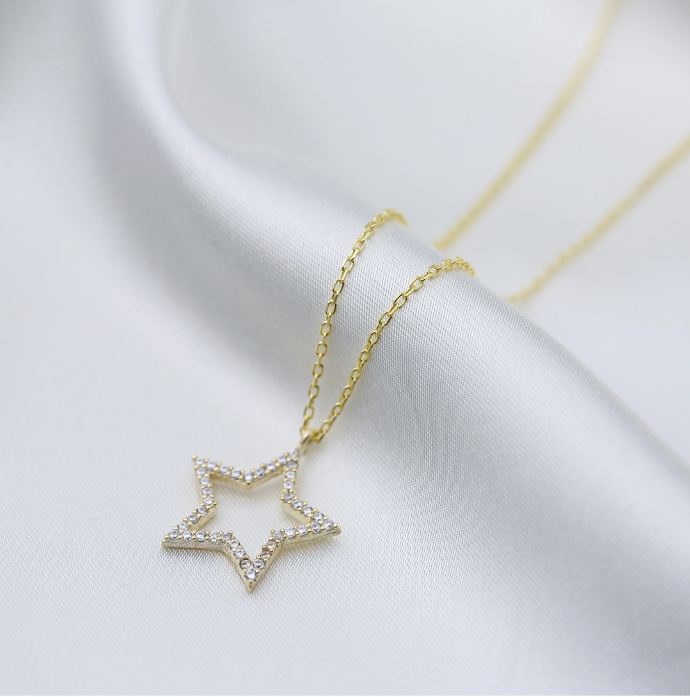 14k gold star necklace deals